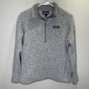 Patagonia Women's Better Sweater 1/4 Zip Fleece Gray Heather size Small